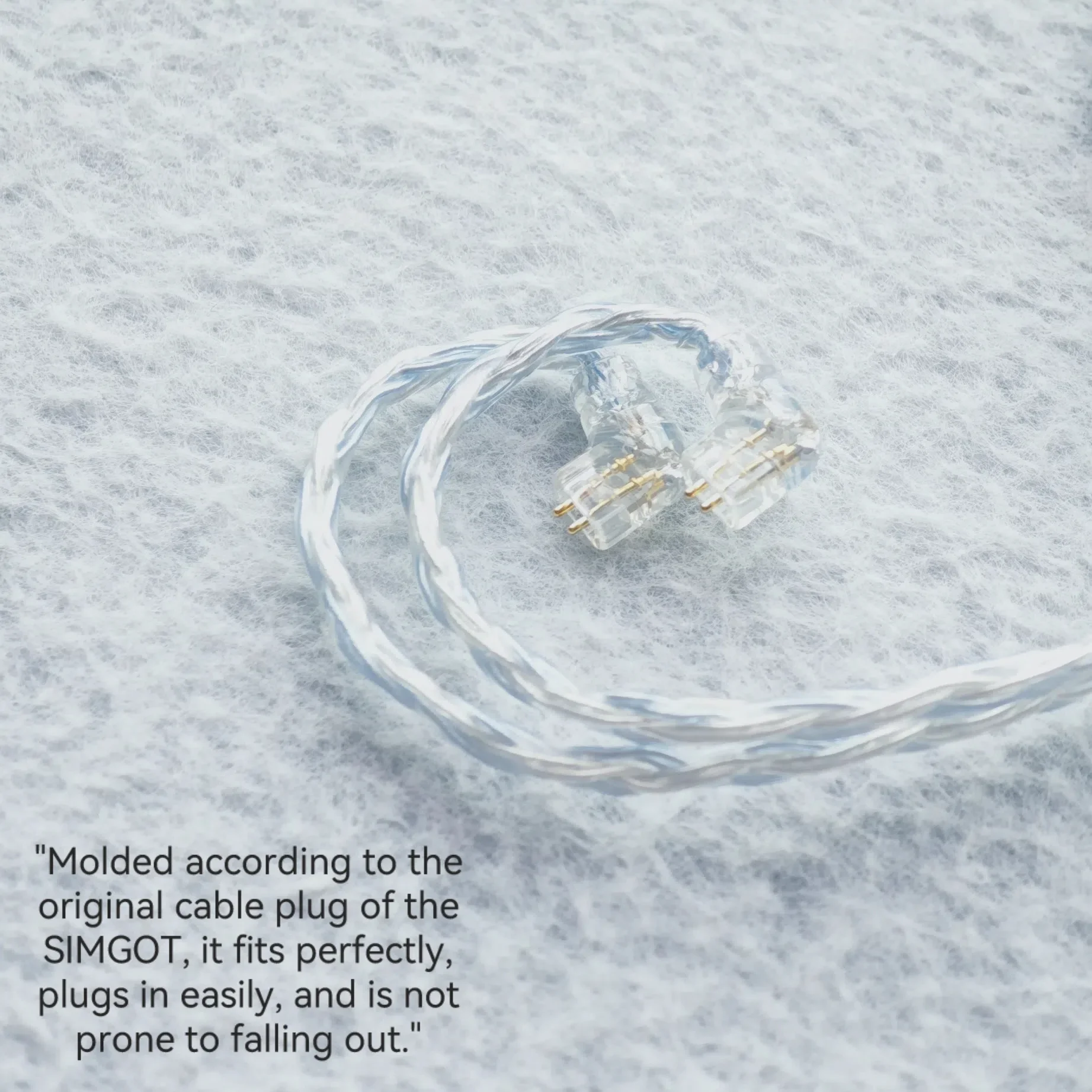 SIMGOT-Cable EM2R EM1EK3 MT1 MT3 16 Core Earphones, Silver Plated Upgrade OCC with MIC 4.4mm Balance 2.5 3