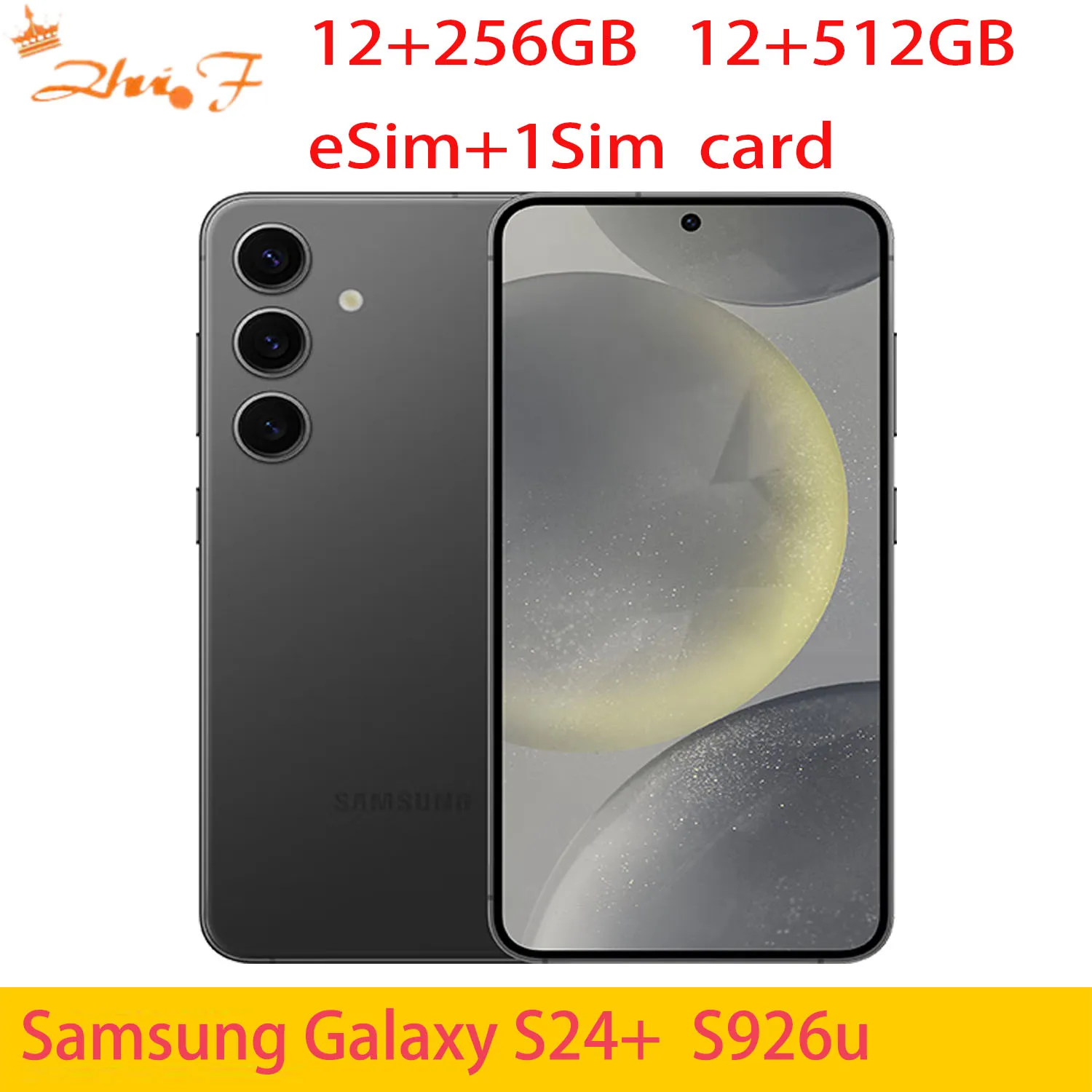 삼성 갤럭시 S24 + s926u 50MP 휴대폰, 12GB RAM, 256GB, 512GB R0M, 4900mAh, 6.8 인치, 스냅드래곤 8, Gen 3