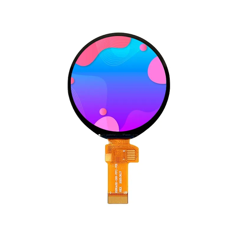 Modulo manopola rotante con display TFT IPS rotondo da 1,8 pollici 360x360, driver JD9855, interfaccia QSPI, connettore FPC a 18 pin