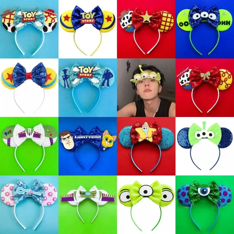 Disney Monsters Inc Ears Headbands Girl Pixar Sullivan Hairband Monsters University Hair Accessories Kids Mike Wazowski Headwear