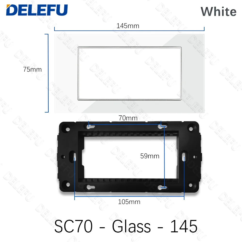 DELEFU Panel White SC31 SC70 SC80 Series 118mm145mm195mm Multiple Specifications Available, DIY image 6