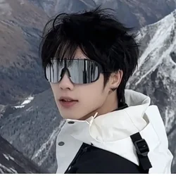 Fashionable Outdoor Cycling Windproof and Eye Protection Skiing Sun Shading Sunglasses Square Travel Hiking Sunglasses UV400