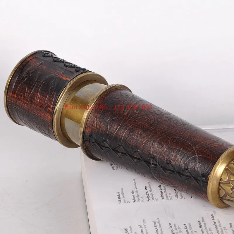 Limited Offer European Retro Monocular High-end Decorative Telescope Ornament
