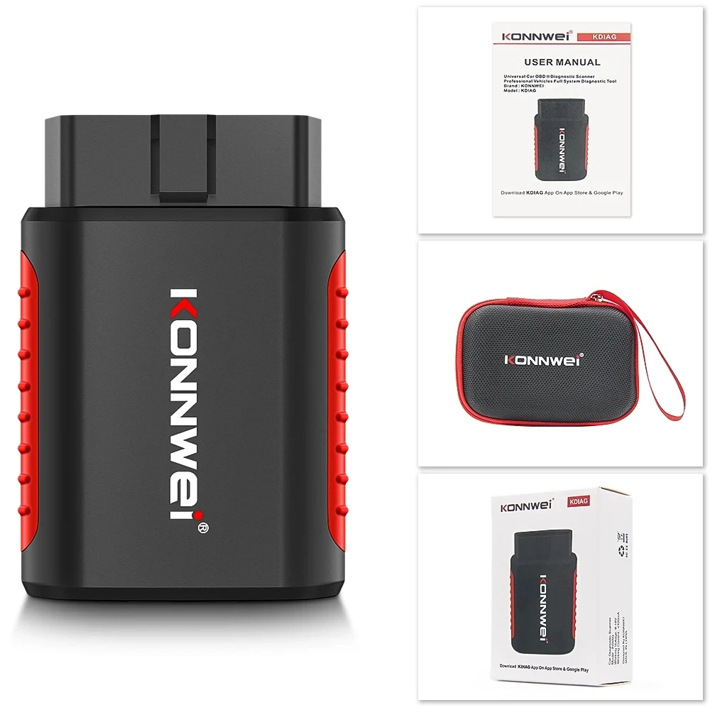 KONNWEI KDIAG MINI 2024 Full System Auto Scanner Reset SAS EPB Service ECU Programmer OBD OBD2 Car Diagnostic Tool pk Thinkdiag