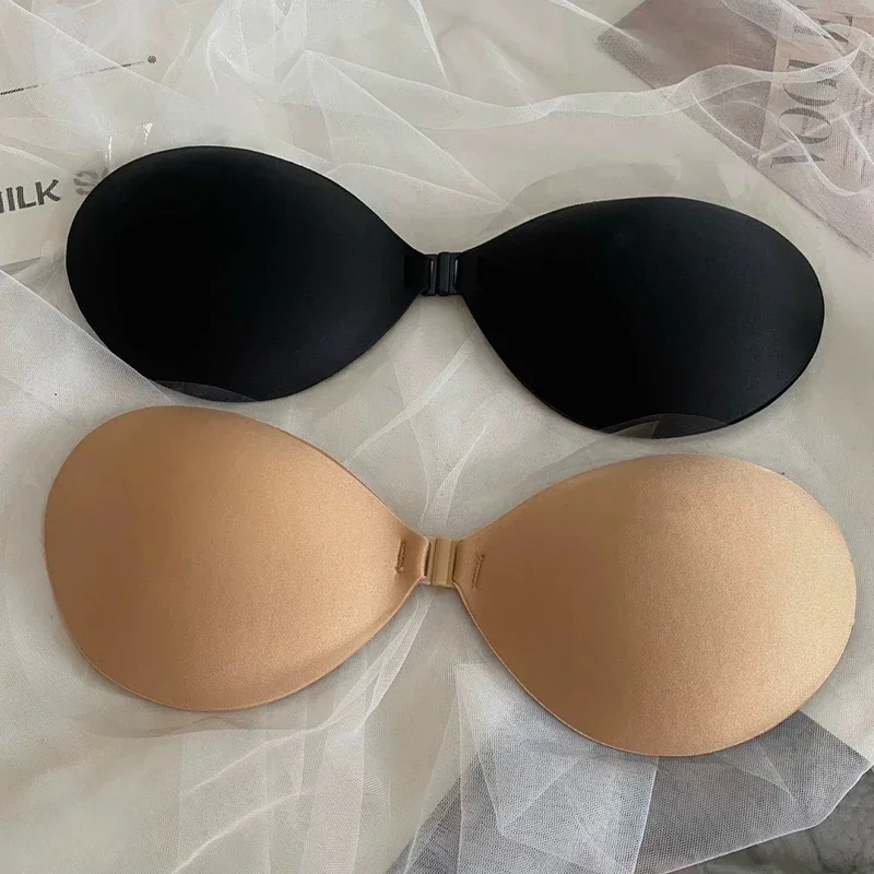 Sexy Invisible Strapless Bra Pad Women One-piece Push Up Brassiere Underwear Lingerie Breast Petals Adhesive Stick Bralette