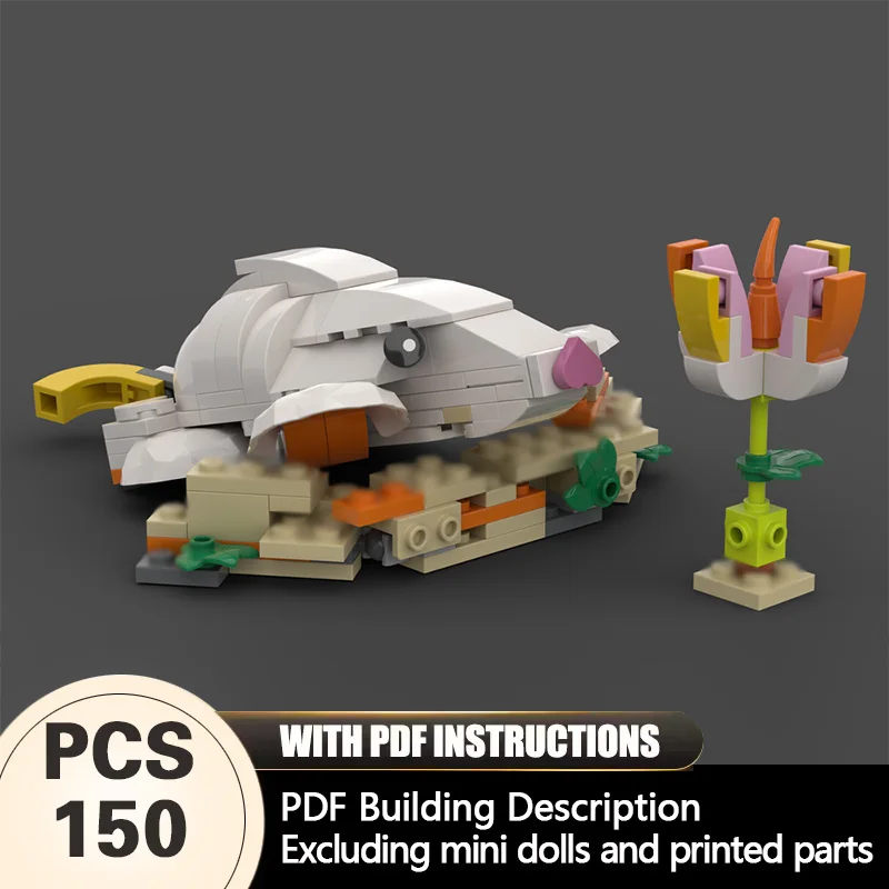 

Creators Animal Series Model MOC Building Bricks White Talpidae Modular Technology Gifts Holiday Assemble Children Toys Suit