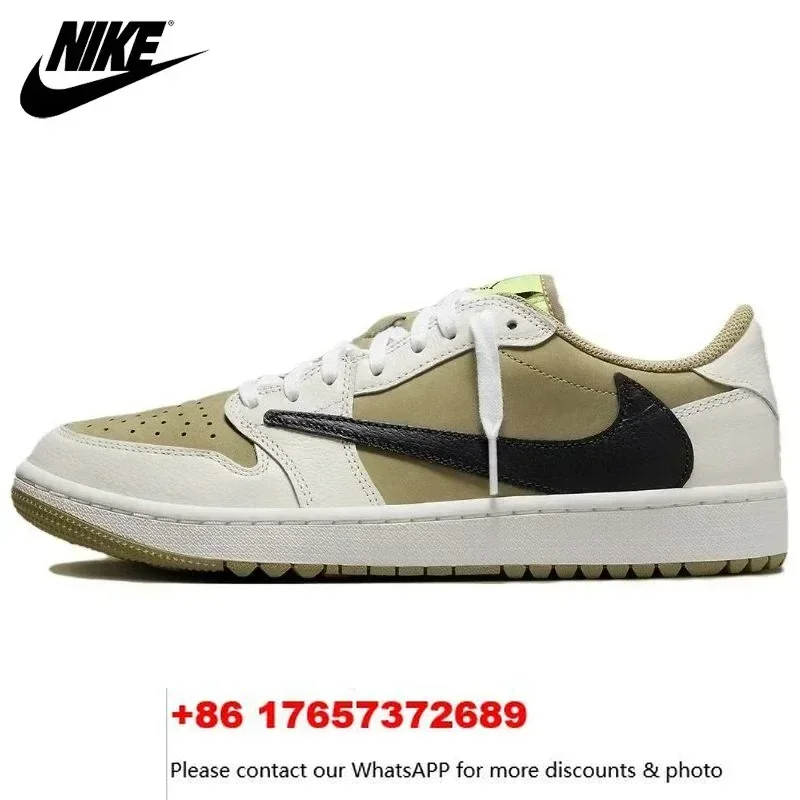 NIKE-Air Jordan Retro 1 One AJ1 Low Shadow Blue Hyper Travis Scott Women Men Sports Sneakers Basketball Shoes OA