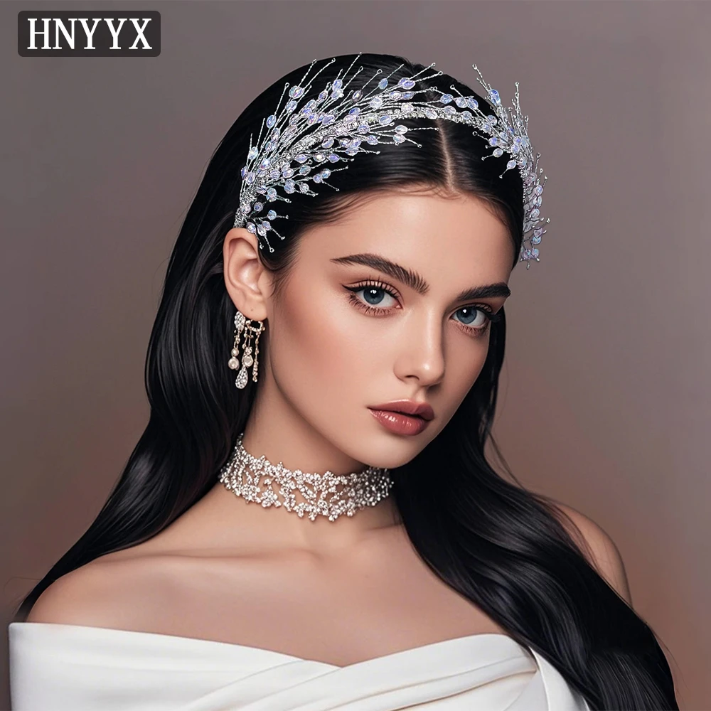 

YouLaPan Exquisite Bridal Wedding Rhinestone Headbands Handmade Fashionable Women's Banquet Dance Party Hair Accessories YXA317