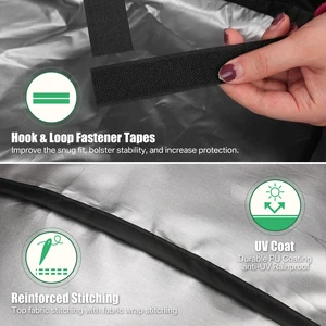 Staub im Freien und wasserdichte Grillabdeckung, Weber Heavy Duty Grill Cover, Regenschutz, Grillen im Freien 10 Hauptverkaufswärmeabweiser Kamado - №8