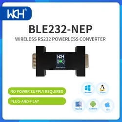 2/5Pcs/Lot BLE232-NEP Wireless RS232 COM Port Serial Power-Free Converter CH9140 3 pin 9 pin DB9 Cable