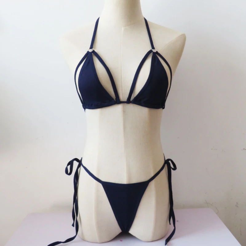 

Women Sexy Bikini Sets Thong Biquini Brazilian Swimsuits Two Piece Suit Swimwear Solid Beachwear Bathing Suit Erotic Lingerie