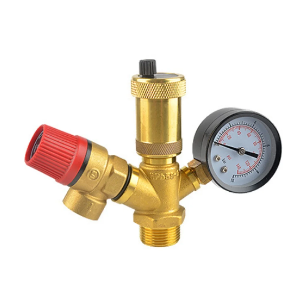 

Automatic Exhaust Valve Pressure Relief Valve Quick Installation Components Brass Pressure Relief Tool Adapter