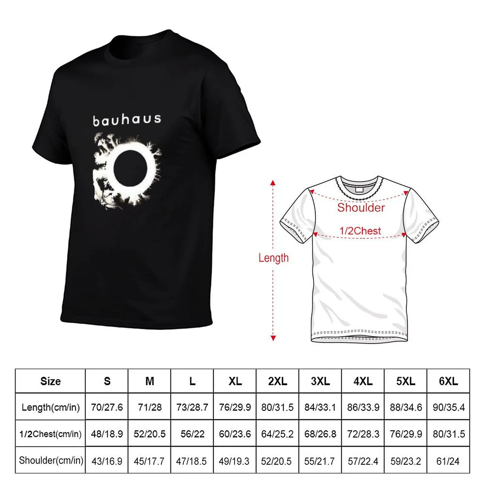 Bauhaus Band Logo T-Shirt Work Style Casual T-Shirt