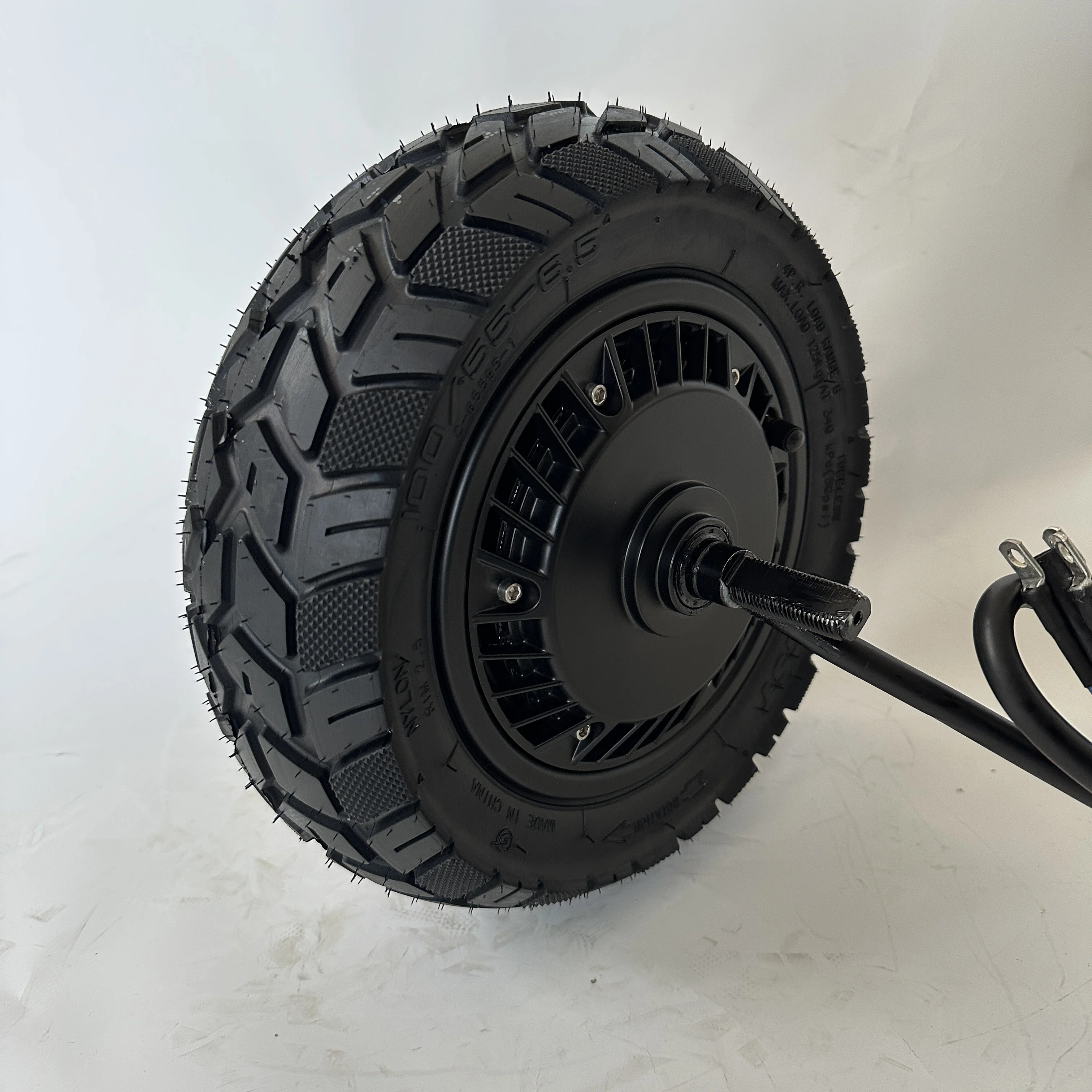 Fotografia 3: Motor de Cubo para Patinete Elétrico 11 Polegadas 52V60V1600W3000W, Motor Potente com Freio a Disco, Substituição de Motor Brushless para Patinete e E-Bike
