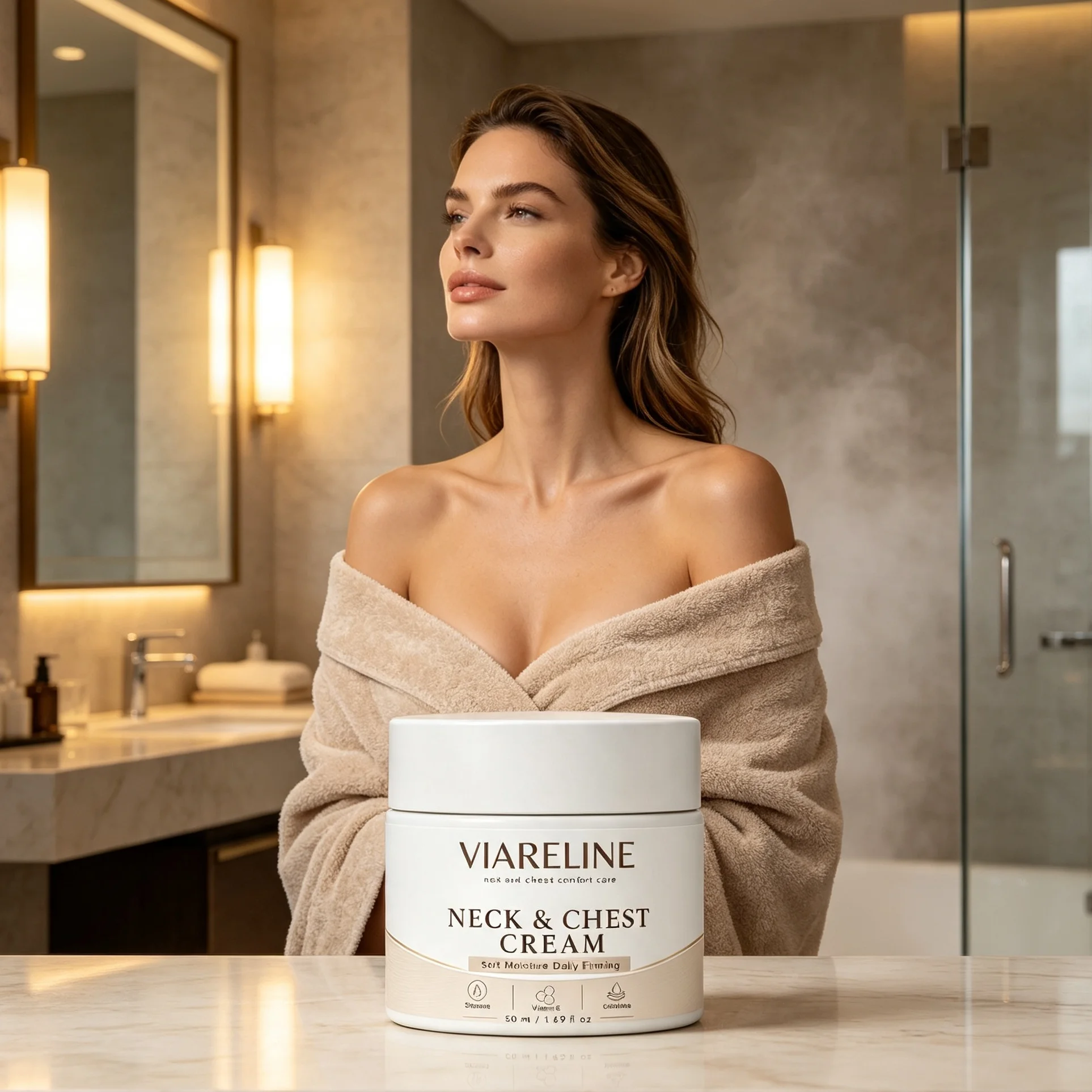 Neck Repair Cream Neck Chest Collar Bone Anti-Wrinkle Moisturize Lotion Reduce Horizontal Neck Lines Sagging Skin Tighten Cream