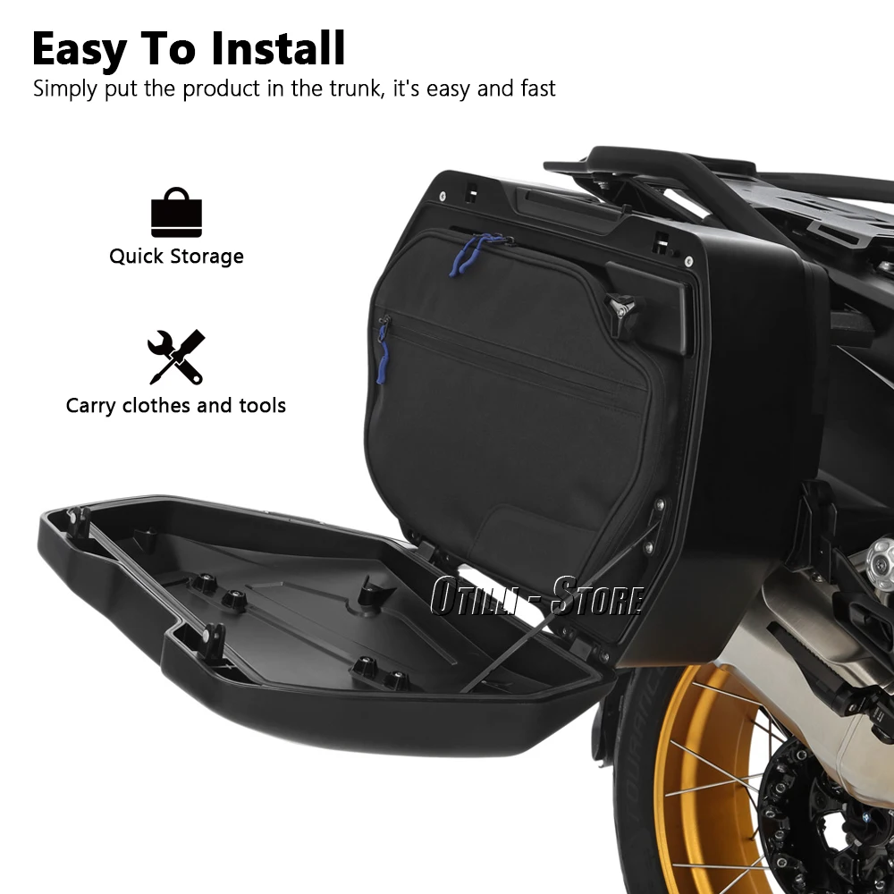 Sacs Intérieurs de Selle pour BMW GSlingR 1300 GS 2023 2024 2025, Sacoche d'Accessoires de Moto R1300GS
