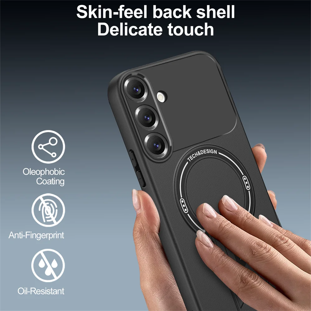 Imagen 6: Funda de Lujo para Teléfono Samsung Galaxy A55 A35 A25 A15 A05 4G 5G, Antigolpes, Magnética, con Forro Interior, Soporte Plegable, Cubierta Trasera