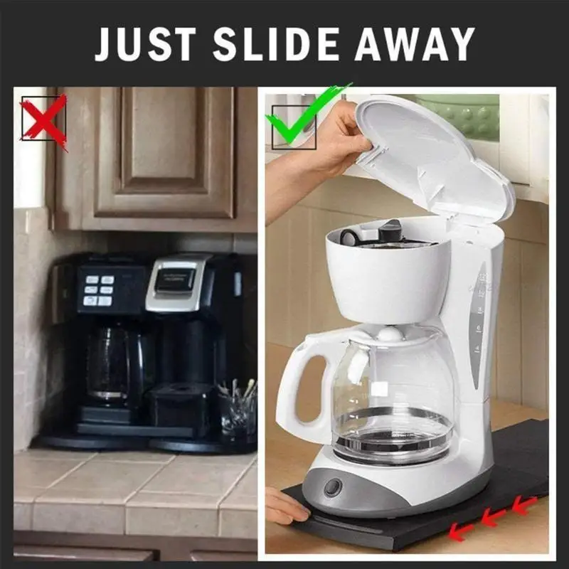 27rb para torradeira misturadora cozinha móvel Coffee Stretch Base Caddy Bandejas deslizantes Stand