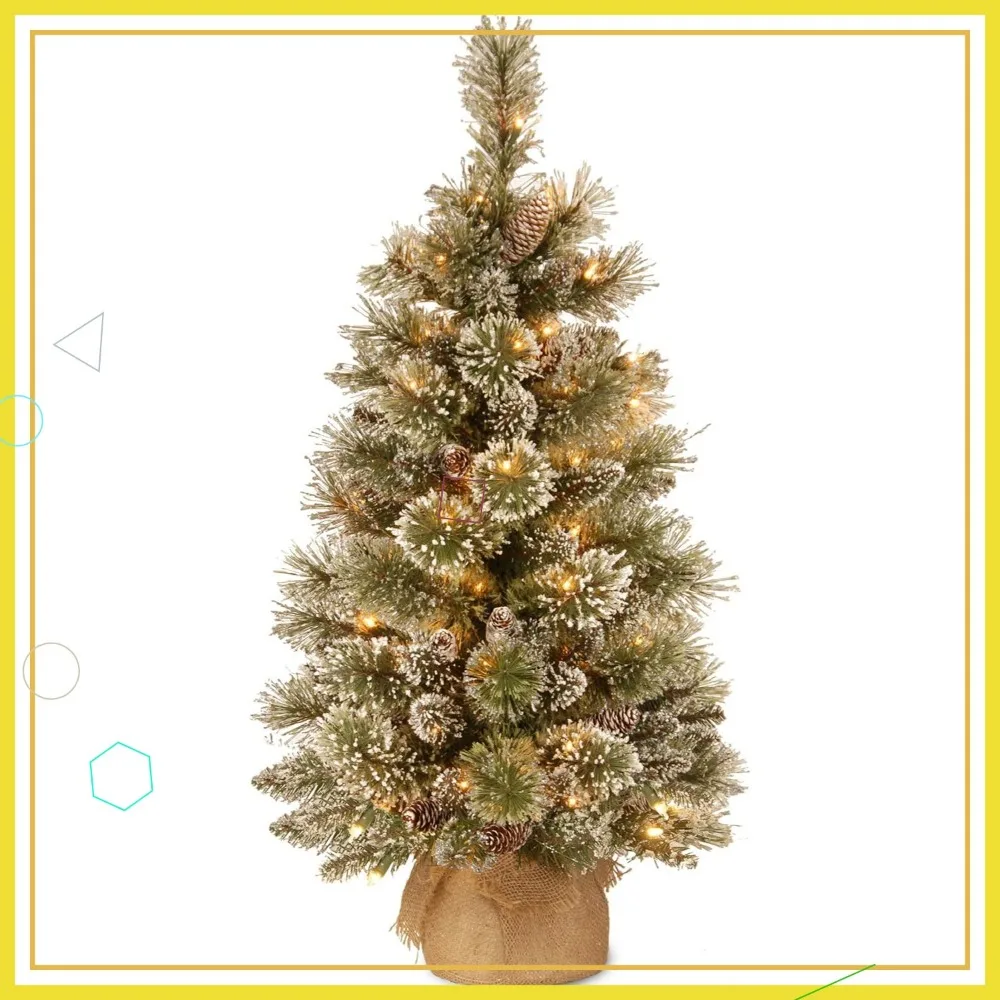 3Ft Pre-Lit Glitter… - image