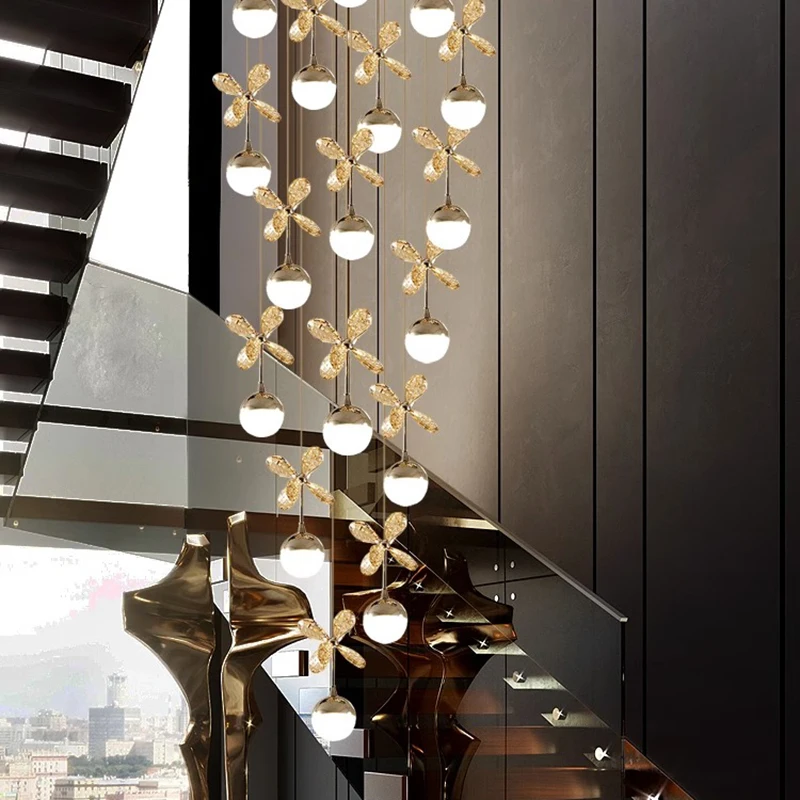 

Nordic Home Decor Dining Room Pendant Lamp Lights Indoor Lighting Crystal Lamp Hanging Light Chandelier Lamps For Living Room