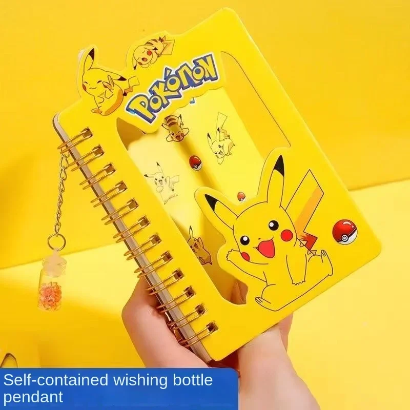 Pokemon Cartoon Pikachu Notebook Kawaii Portable Small Coil Notebook Creative Animation Notepad One Piece Wholesale