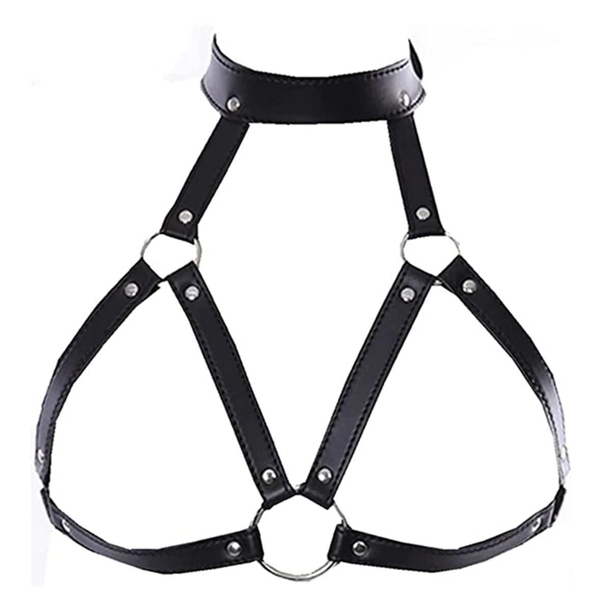 Sex Bondage Neck Collar Nipple Clamp Mouth Gag SM Toy for Women Men BDSM Chest Harness Breast Restraints Sex Game Toy