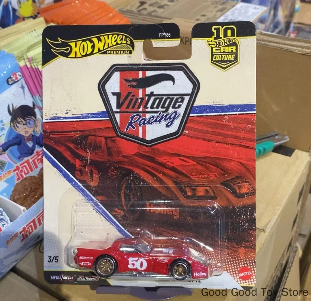 In Stock Hot Wheels Premium Car Culture Vintage Racing Jaguar Porsche Corvette Ferrari Lancia 1:64 Model Cars Ornament Gifts Toy view 4