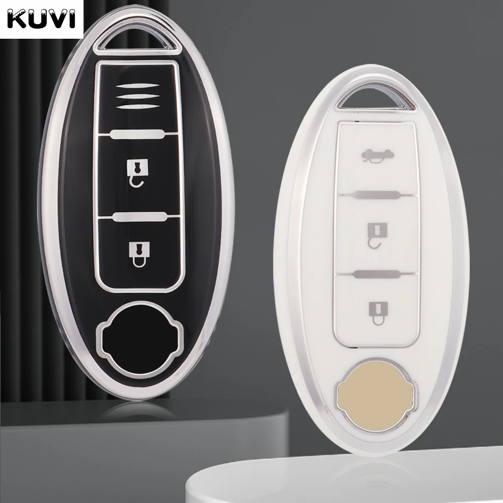 

Fashion TPU Key Case Cover Shell Fob For Nissan Qashqai X-Trail T32 T31 Juke J10 J11 Kicks Tiida Pathfinder Note for Infiniti