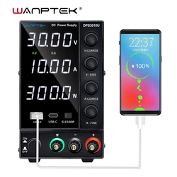 Wanptek Switching DC Laboratory Power Supply Adjustable LED Digital Lab Bench Power Source 30V 10A AC 220V 110V DIY