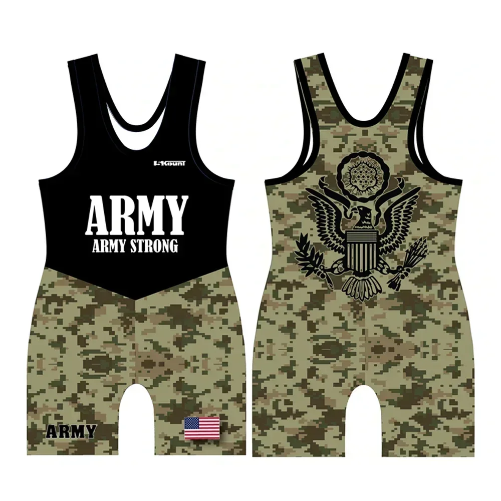 5 Kount Team Wrestling Suit Sleeveless Boxing Musculation Skinsuit Bodysuit Swimwear Sport Fitness Skinsuit Run Sport Wear