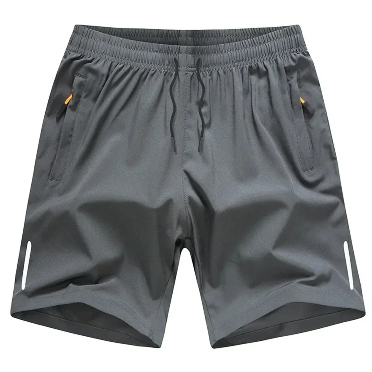 Mens Summer Quick Dry Athletic Work Shorts Casual Hiking Pants Shorts with Zipper Pockets Loose Fit Plus Size Outdoor Trousers