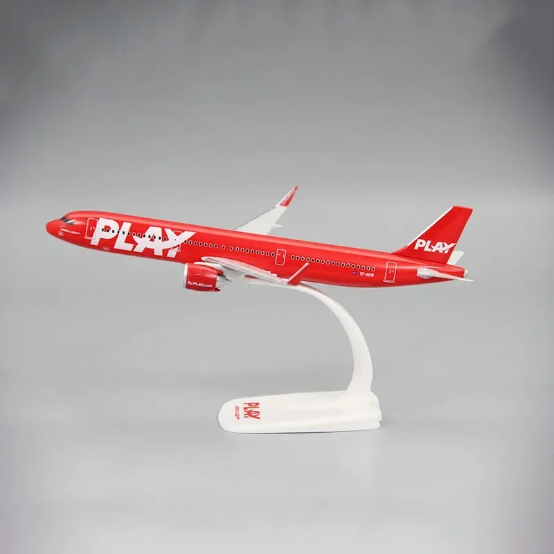 Avión a escala 1:200 A321NEO Flyplay de Iceland, Avión de plástico ABS, juguete de montaje, juguetes de recuerdo