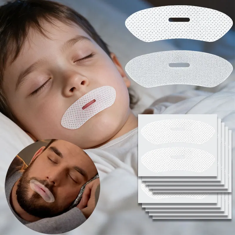 30-90Pcs Anti Snoring Sleep Strips Sticker Mouth Correction Sticker Gentle Less Mouth Seal Tape For Children Adult Night Sleep