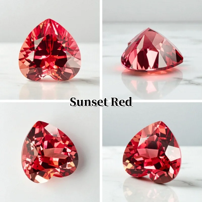 Lab Grown Sapphire Heart Shape Cornflower Color High Quality for DIY Jewelry Making Ring Main Materials Certificate