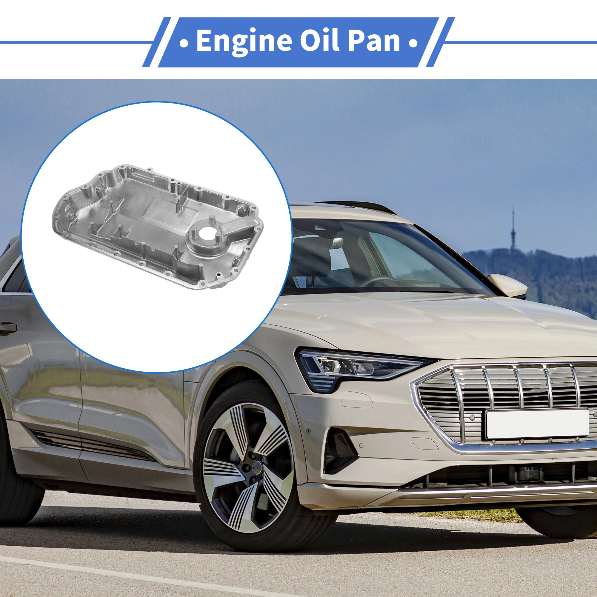 

UXCELL 1 Pcs No.06C103604C/06C103604B Engine Oil Pan for Audi A4 Quattro 2002-2006