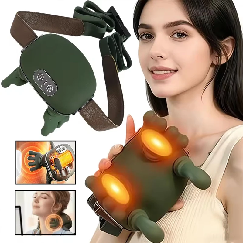 

Новый бионический массажер для шеи и плеч, беспроводной трапециевидный массажер для шеи, шейного отдела, шаль с бесщеточным двигателем, массажер для шеи