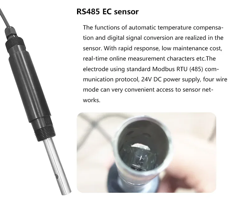 0-200ms EC TDS Resistivity Meter With Probe Module Pipe For Arduino 51/stm32 Metallic Inductive Conductivity Tds Salinity Sensor