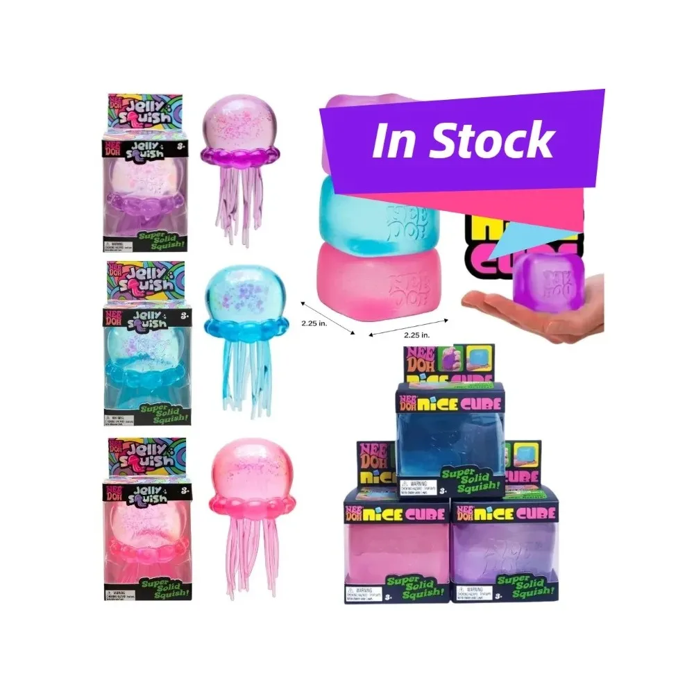 

Schylling Needoh Fuzz Ball Jellyfish Squishy Blind Box Random Color Soft Stress Relief Toy Cute Relaxing Squeeze Sensory Toy