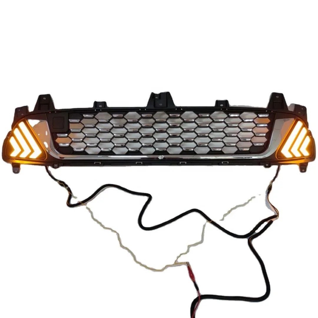 LED grille for Kia Sorento 2018 front bumper head lamp auto parts DRL daytime running light car white driving yellow signal