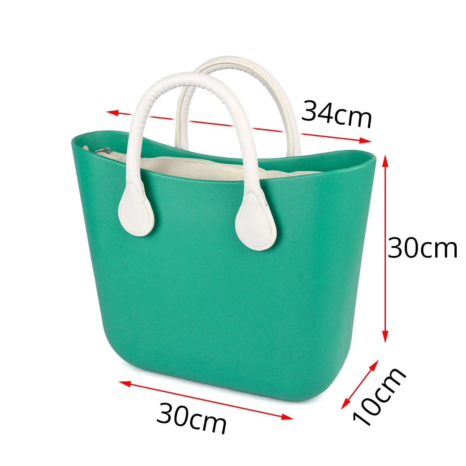 New Mini EVA Bag with Insert Colorful Handles EVA Silicon Rubber Obag O Bag Style Waterproof Bag DIY Women Handbag