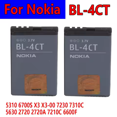 ISUNOO BL-4CT Phone Battery For NOKIA BL 4CT 5310 6700S X3 X3-00 7230 7310C 5630 2720 2720A 7210C 6600F 860mah Mobile Batteria