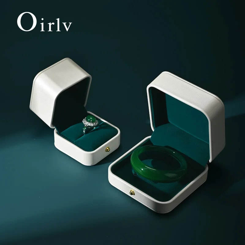 Oirlv Wedding Jewelry Box Jewelry Organizer Case Ring Bracelet Pendant Long Chain Storage Box Jewelry Display Box Gift Case