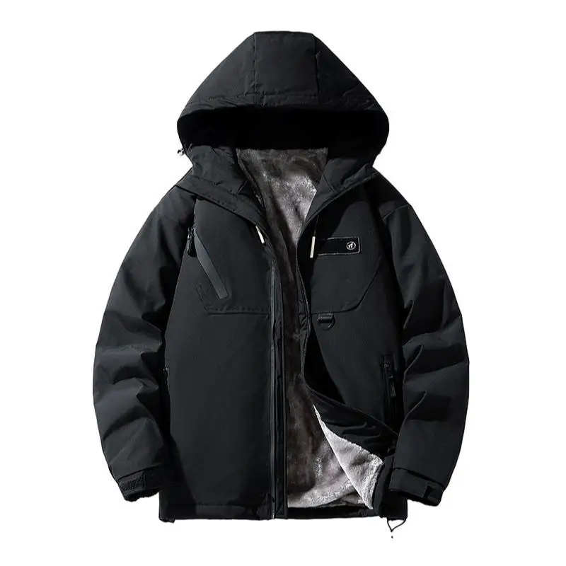 

Men's Thick, Warm and Windproof Oversized Cotton Jacket for Autumn and Winter