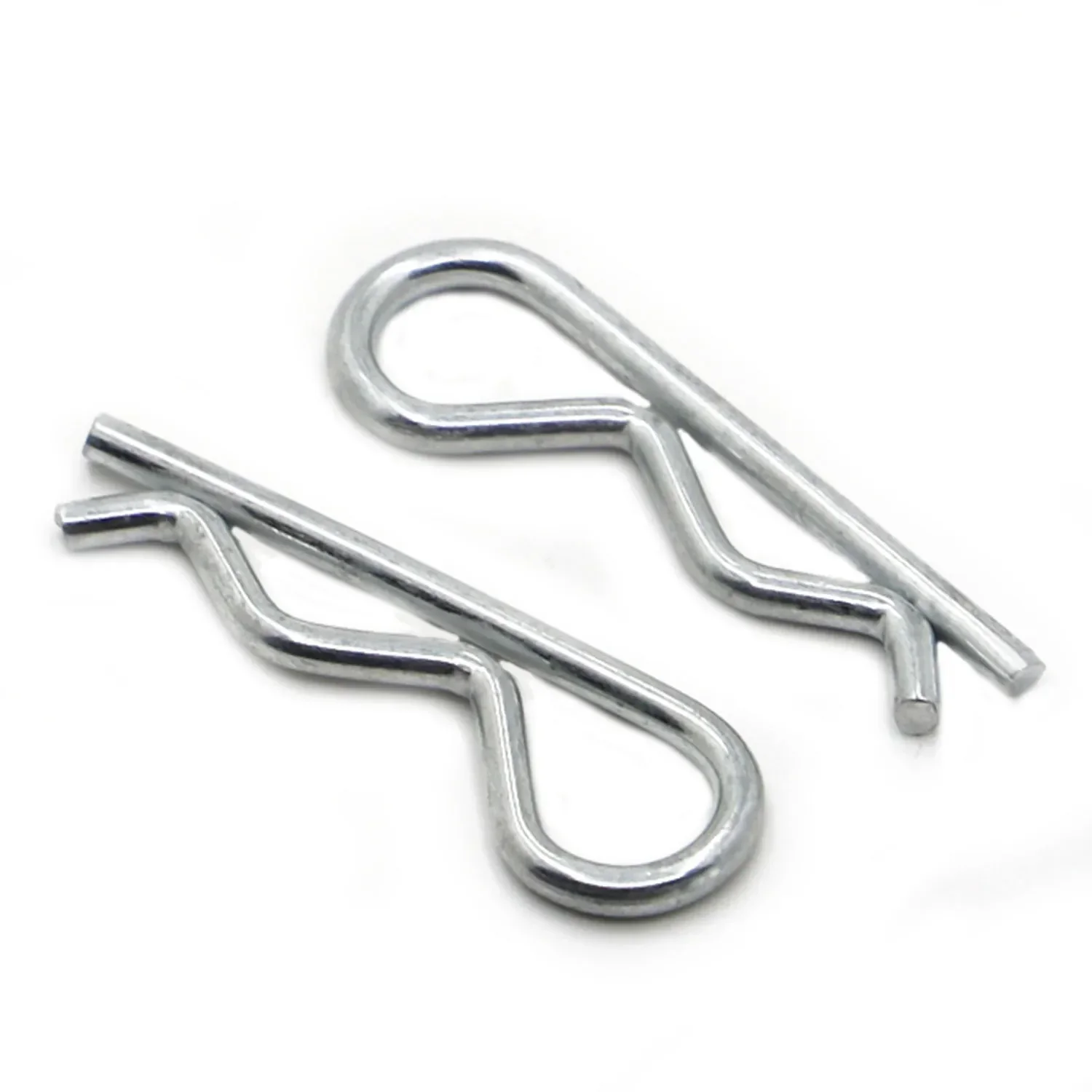 M1 M1.2 M1.6 M1.8 M2 M2.5 M3 M3.5 M4 M5 Galvanized Steel R Shaped Spring Cotter Clip Pin Fastener Hardware for Repairing Car