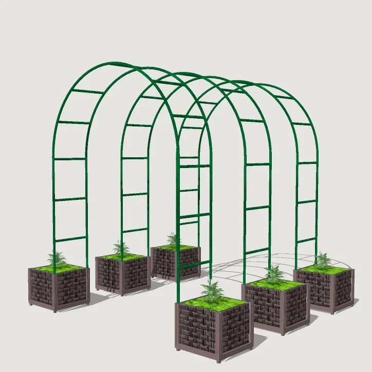 Balcony vegetable planting roof planting box climbing vine frame flower box