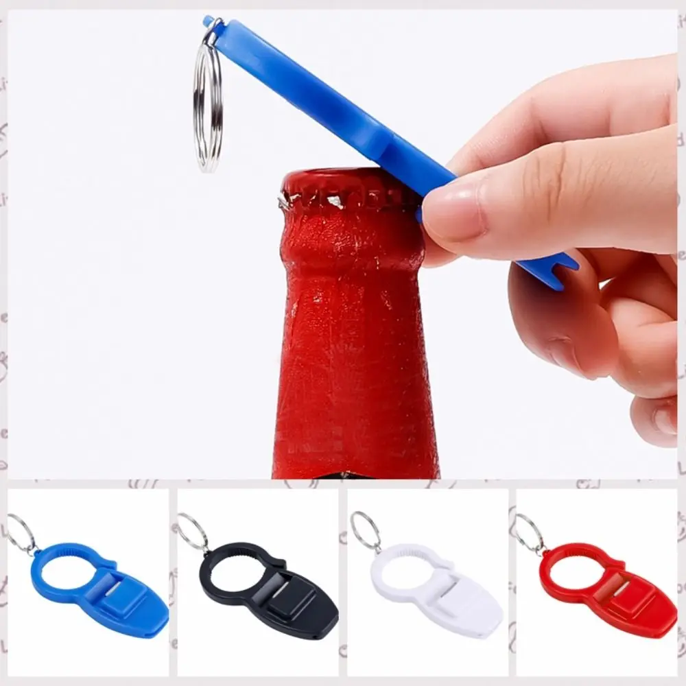 سلسلة مفاتيح بلاستيكية محمولة 3 في 1 مع حلقة تعليق يدوية فتاحة علب سهلة الإمساك متعددة الوظائف للحفلات المنزلية #3
