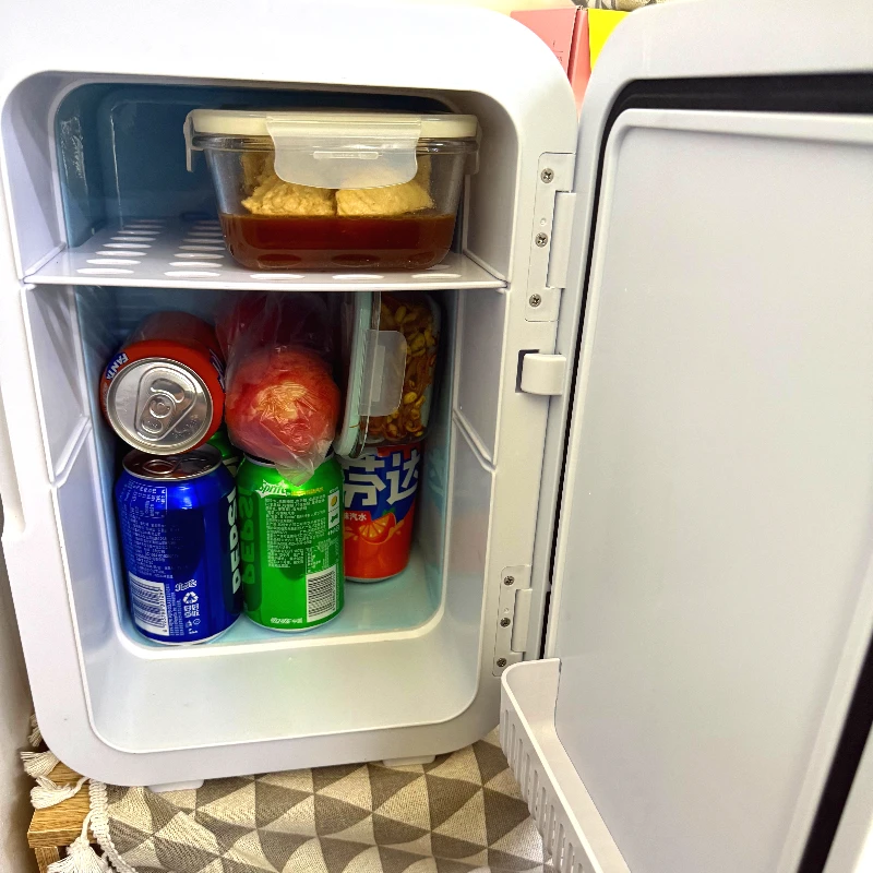Автомобильный домашний портативный холодильник двойного назначения, небольшой мини-автомобильный холодильник для охлаждения, студенческого общежития, косметический холодильник