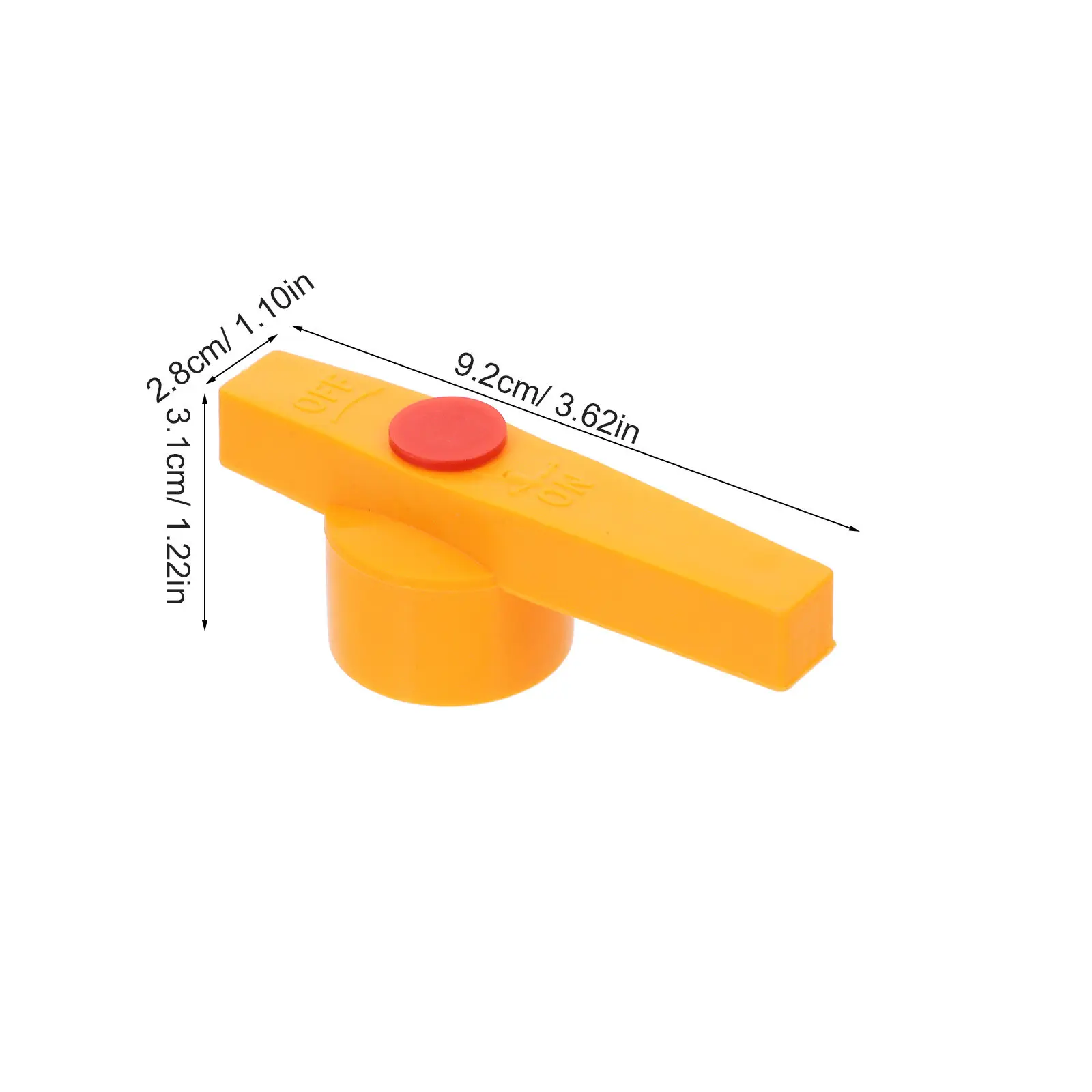 2Pcs Plastic Water Valve Handle Replacement Lever for 20Mm 25Mm Ball Valves Cold Water Supply Lines Sprinkler Valve Accessory