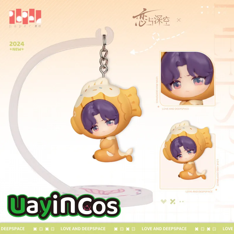 

In Stock Original 10cm Love and Deepspace Rafayel Zayne Xavie PVC Stuffed Plushies Doll Clothes Anime Game Keychain Bag Toy Kids