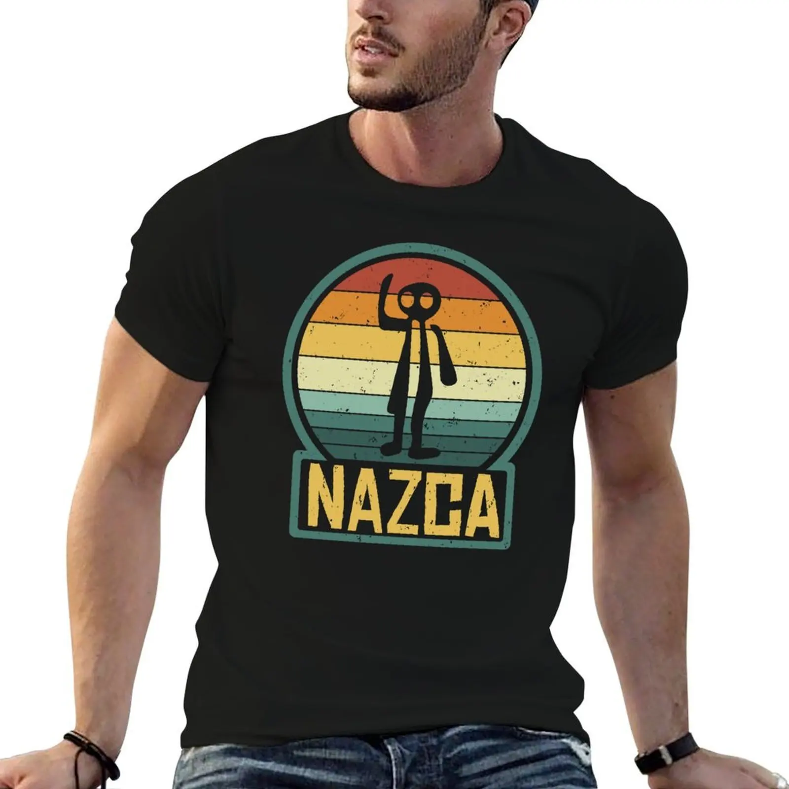Nazca Lines Astronaut Spaceman Archeology Peru Desert Alien UFO Ancient Astronaut Theorist T-Shirt